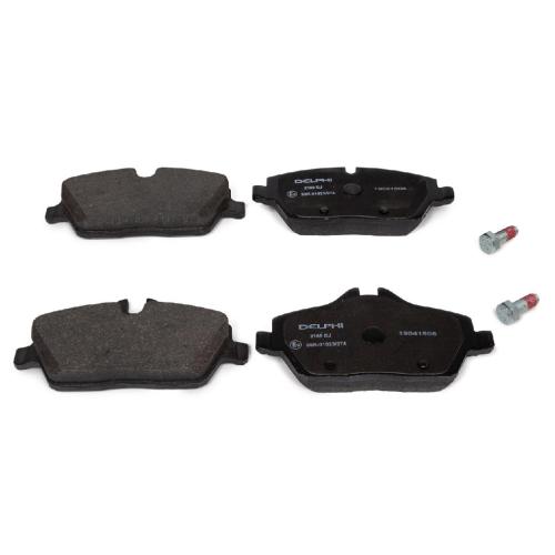DELPHI Bremsbeläge + Warnkontakt BMW 1er E81 E82 E87 E88 ab 03.2010 vorne Bild DELPHI Bremsbeläge + Warnkontakt BMW 1er E81 E82 E87 E88 ab 03.2010 vorne