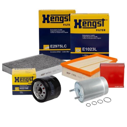 HERTH+BUSS JAKOPARTS Kraftstofffilter J1338038 HENGST FILTER Filter, Innenraumluft E2975LC + Luftfilter E1023L + Ölfilter H221W Bild HERTH+BUSS JAKOPARTS Kraftstofffilter J1338038 HENGST FILTER Filter, Innenraumluft E2975LC + Luftfilter E1023L + Ölfilter H221W