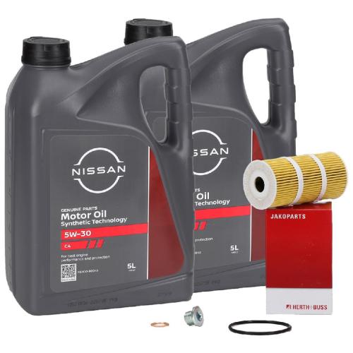 10L ORIGINAL 5W30 DPF Motoröl + HERTH+BUSS Ölfilter NISSAN Navara Qashqai X-Trail T32 dCi Bild 10L ORIGINAL 5W30 DPF Motoröl + HERTH+BUSS Ölfilter NISSAN Navara Qashqai X-Trail T32 dCi