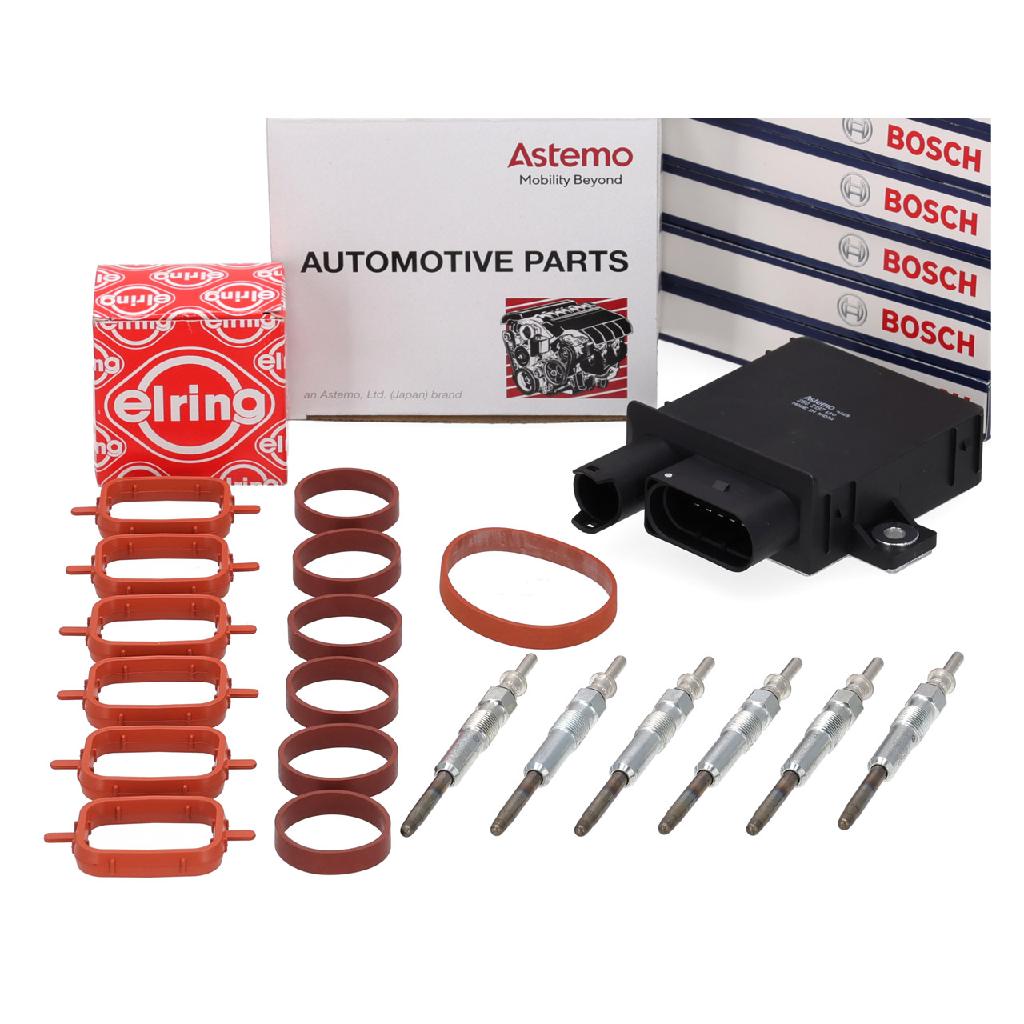 ELRING Dichtungssatz, Ansaugkrümmer 228.690 ASTEMO-HITACHI Relais, Glühanlage 2502197 BOSCH Glühkerze 0 250 212 013