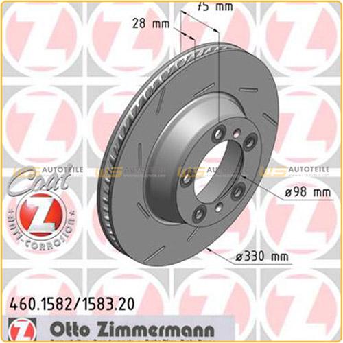 ZIMMERMANN Bremsscheibe 460.1583.20 + Bremsscheibe 460.1582.20 Bild ZIMMERMANN Bremsscheibe 460.1583.20 + Bremsscheibe 460.1582.20