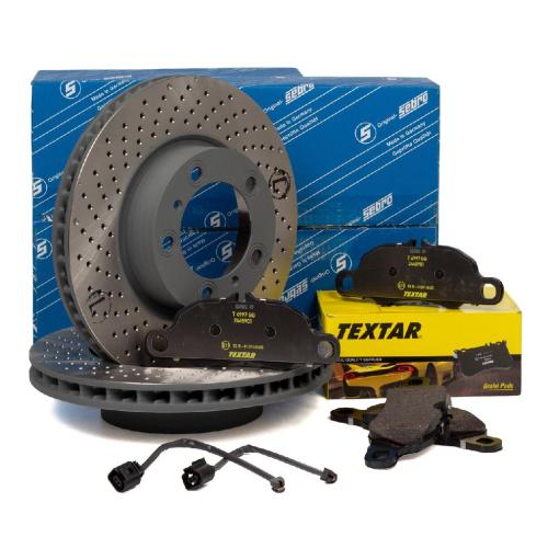 SEBRO Bremsscheiben + TEXTAR Beläge + Wako PORSCHE Boxster Cayman 981 2.7 vorne Bild SEBRO Bremsscheiben + TEXTAR Beläge + Wako PORSCHE Boxster Cayman 981 2.7 vorne