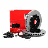 ZIMMERMANN Bremsbelagsatz, Scheibenbremse 24888.170.2 BREMBO Bremsscheibe 09.9477.23