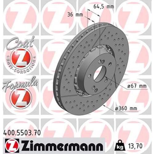 Zimmermann FORMULA Z Bremsscheiben + Beläge + Wako MERCEDES AMG GT / S / R vorne Bild Zimmermann FORMULA Z Bremsscheiben + Beläge + Wako MERCEDES AMG GT / S / R vorne