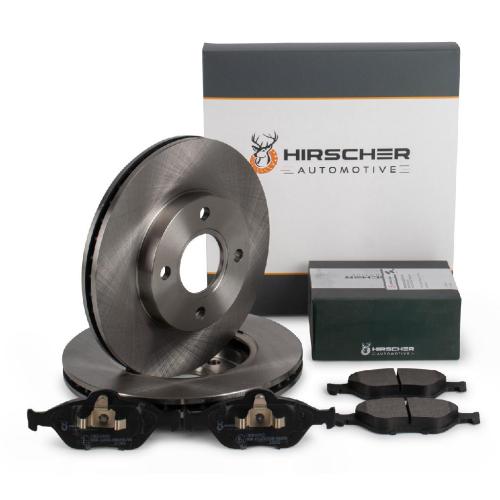 HIRSCHER Bremsscheiben + Bremsbeläge FORD Fiesta 4 5 Fusion (JU) Ka (RB) Puma (EC) vorne Bild HIRSCHER Bremsscheiben + Bremsbeläge FORD Fiesta 4 5 Fusion (JU) Ka (RB) Puma (EC) vorne