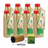 8 Liter CASTROL Edge Motoröl ÖL 5W30 M BMW Longlife-04 + MANN Ölfilter HU6004x