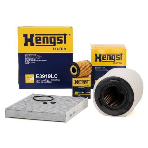 HENGST FILTER Filter, Innenraumluft E3919LC + Ölfilter E211H01 D208 + Luftfilter E1017L Bild HENGST FILTER Filter, Innenraumluft E3919LC + Ölfilter E211H01 D208 + Luftfilter E1017L