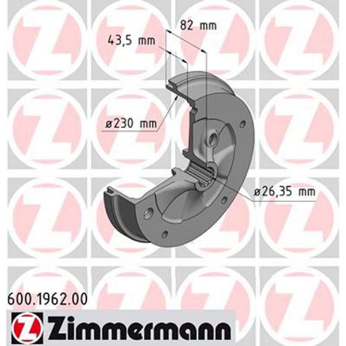 QUICK BRAKE Zubehörsatz, Bremsbacken 105-0522 ZIMMERMANN Bremsbackensatz 10990.104.0 + Bremstrommel 600.1962.00 Bild QUICK BRAKE Zubehörsatz, Bremsbacken 105-0522 ZIMMERMANN Bremsbackensatz 10990.104.0 + Bremstrommel 600.1962.00