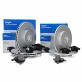 DELPHI Bremsbelagsatz, Scheibenbremse LP1958 + Bremsbelagsatz, Scheibenbremse LP1869 + Bremsscheibe BG3895C + Bremsscheibe BG3897C