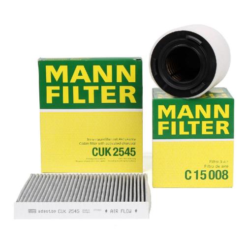 MANN-FILTER Filter, Innenraumluft CUK 2545 + Luftfilter C 15 008 Bild MANN-FILTER Filter, Innenraumluft CUK 2545 + Luftfilter C 15 008