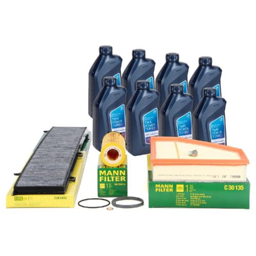 MANN Filterset 3-tlg + 8L ORIGINAL 5W30 Motoröl BMW 3er E90 E91 E92 E93 325d 330d N57 Bild MANN Filterset 3-tlg + 8L ORIGINAL 5W30 Motoröl BMW 3er E90 E91 E92 E93 325d 330d N57