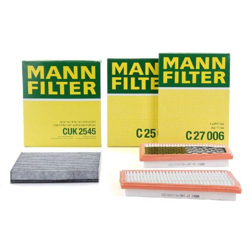 MANN-FILTER Luftfilter C 25 004 + Filter, Innenraumluft CUK 2545 + Luftfilter C 27 006 Bild MANN-FILTER Luftfilter C 25 004 + Filter, Innenraumluft CUK 2545 + Luftfilter C 27 006