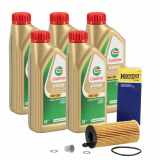 5L CASTROL EDGE 5W-30 M LL-04 Motoröl + HENGST Ölfilter BMW F20/21 F22/23 F30 F32 B37 B38