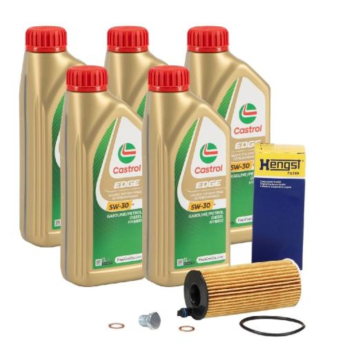 5L CASTROL EDGE 5W-30 M LL-04 Motoröl + HENGST Ölfilter BMW F20/21 F22/23 F30 F32 B37 B38 Bild 5L CASTROL EDGE 5W-30 M LL-04 Motoröl + HENGST Ölfilter BMW F20/21 F22/23 F30 F32 B37 B38