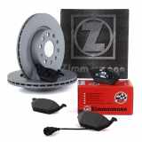 ZIMMERMANN Bremsbelagsatz, Scheibenbremse 23131.195.1 + Bremsscheibe 600.3233.20