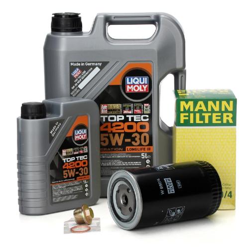 6L LIQUI MOLY TopTec 5W30 Motoröl + MANN Ölfilter VW Transporter T4 LT I 2.5 / TDI 2.4 D Bild 6L LIQUI MOLY TopTec 5W30 Motoröl + MANN Ölfilter VW Transporter T4 LT I 2.5 / TDI 2.4 D