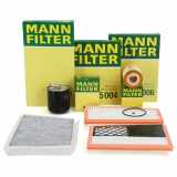 MANN-FILTER Luftfilter C 25 004 + Kraftstofffilter WK 820/1 + Filter, Innenraumluft CUK 3461 + Ölfilter HU 821 x + Luftfilter C 27 006