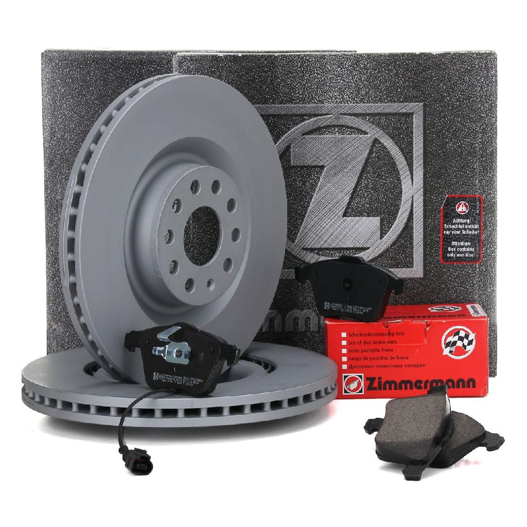 ZIMMERMANN Bremsscheibe 100.3301.20 + Bremsbelagsatz, Scheibenbremse 23913.200.2