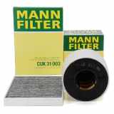 MANN Innenraumfilter + Luftfilter AUDI A4 (B9) A5 (F5) Q5 (FY) 2.0/30/35/40 TDI 122-204 PS