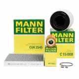 MANN Filterset 3-tlg VW Polo 5 SEAT Ibiza 4 SKODA Fabia 2 Roomster 1.6 TDI bis 2010