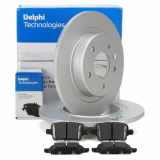 DELPHI Bremsbelagsatz, Scheibenbremse LP3372 + Bremsscheibe BG4977C