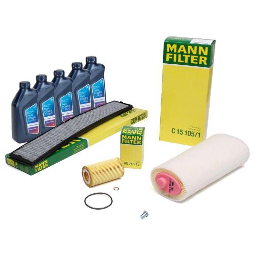MANN Filterset 3-tlg + 5L ORIGINAL 5W30 Motoröl BMW 3er E46 318d 320d 116-136 PS M47 Bild MANN Filterset 3-tlg + 5L ORIGINAL 5W30 Motoröl BMW 3er E46 318d 320d 116-136 PS M47