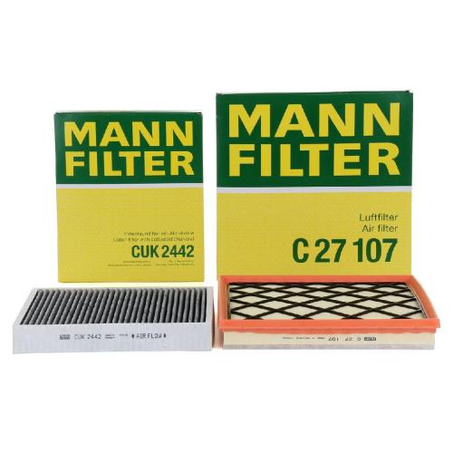 MANN-FILTER Filter, Innenraumluft CUK 2442 + Luftfilter C 27 107 Bild MANN-FILTER Filter, Innenraumluft CUK 2442 + Luftfilter C 27 107