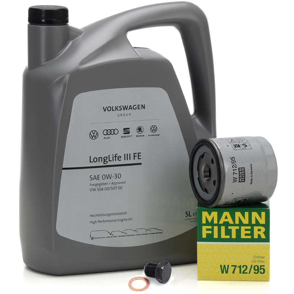 5L ORIGINAL 0W30 Motoröl Öl LONGLIFE III FE + MANN Ölfilter VW AUDI SEAT SKODA 1.0-1.5 TSI