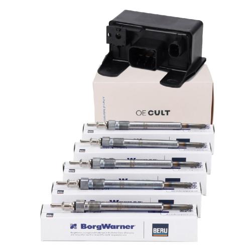 AIC Steuergerät Glühzeit + 5x BERU Glühkerze MERCEDES W203 W210 W211 W163 OM612 OM647 Bild AIC Steuergerät Glühzeit + 5x BERU Glühkerze MERCEDES W203 W210 W211 W163 OM612 OM647