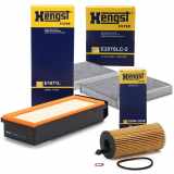 HENGST FILTER Luftfilter E1071L + Ölfilter E204H D218 + Filter, Innenraumluft E2978LC-2