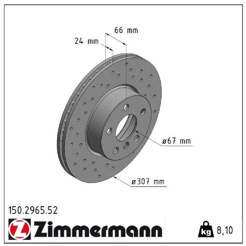 Zimmermann SPORT Bremsscheiben + Bremsbeläge + Sensor BMW 3er G20 4er G22 G23 vorne Bild Zimmermann SPORT Bremsscheiben + Bremsbeläge + Sensor BMW 3er G20 4er G22 G23 vorne