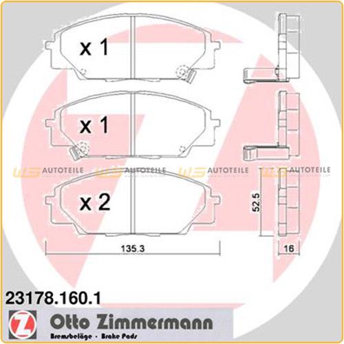 ZIMMERMANN Bremsscheibe 280.3184.20 + Bremsbelagsatz, Scheibenbremse 23178.160.1 Bild ZIMMERMANN Bremsscheibe 280.3184.20 + Bremsbelagsatz, Scheibenbremse 23178.160.1