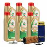 6L CASTROL Edge Motoröl ÖL 5W30 M LL04 + HENGST Ölfilter BMW TOYOTA B37 B47 B48