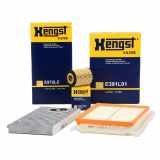 HENGST FILTER Luftfilter E391L01 + Ölfilter E22H D88 + Filter, Innenraumluft E972LC