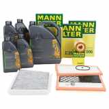 MANN Filterset 3-tlg + ORIGINAL 5W30 MB 229.51 Motoröl MERCEDES W203 C320CDI OM642.910
