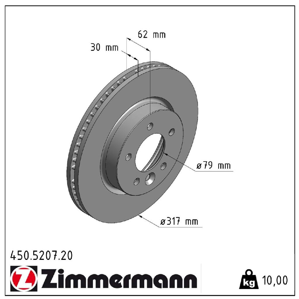 ZIMMERMANN Bremsscheibe 450.5207.20 + Bremsbelagsatz, Scheibenbremse 24191.180.1 FEBI BILSTEIN Warnkontakt, Bremsbelagverschleiß 31820 Bild ZIMMERMANN Bremsscheibe 450.5207.20 + Bremsbelagsatz, Scheibenbremse 24191.180.1 FEBI BILSTEIN Warnkontakt, Bremsbelagverschleiß 31820