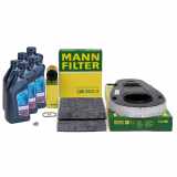 MANN Filterset 3-tlg + 6L ORIGINAL 5W30 Motoröl BMW 5er F10 F11 F07 518d 520d 525d N47