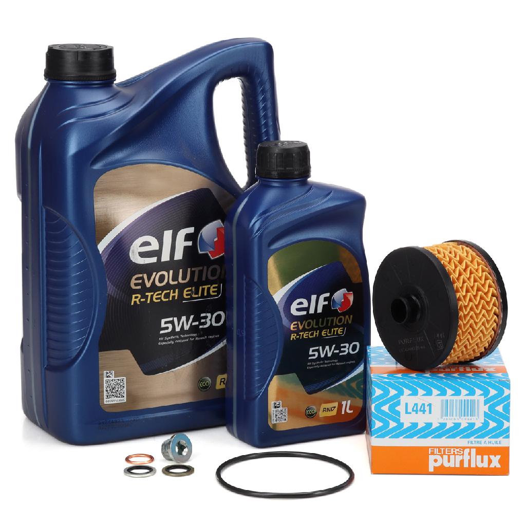 PURFLUX Ölfilter L441 FA1 Verschlussschraube, Ölwanne 518.471.021 ELF Motoröl 217612 + Motoröl 217610