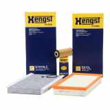 HENGST FILTER Ölfilter E16H01 D51 + Luftfilter E613L + Filter, Innenraumluft E1918LC