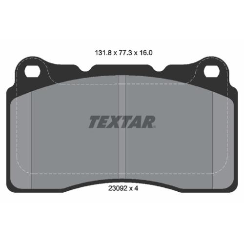 TEXTAR Bremsbelagsatz, Scheibenbremse 2309203 BREMBO Bremsscheibe 09.A752.21 Bild TEXTAR Bremsbelagsatz, Scheibenbremse 2309203 BREMBO Bremsscheibe 09.A752.21