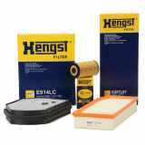 HENGST FILTER Ölfilter E11H D57 + Filter, Innenraumluft E914LC + Luftfilter E397L01