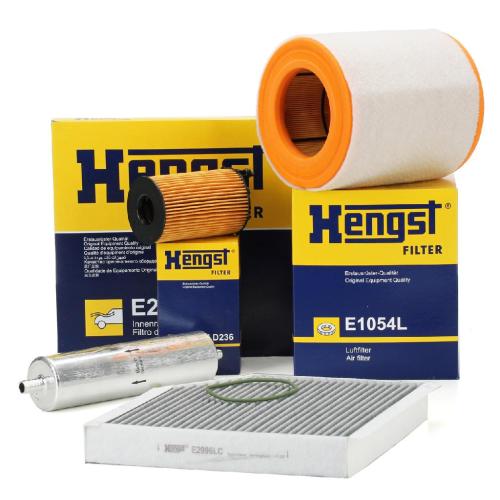 HENGST FILTER Luftfilter E1054L + Ölfilter E816H D236 + Kraftstofffilter H418WK + Filter, Innenraumluft E2996LC Bild HENGST FILTER Luftfilter E1054L + Ölfilter E816H D236 + Kraftstofffilter H418WK + Filter, Innenraumluft E2996LC