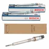 2x BOSCH Glühkerze + ORIGINAL Drucksensor-Glühkerze VW Polo 5 AUDI A1 8X 1.4 TDI