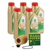 CASTROL Motoröl 15F6DC MANN-FILTER Ölfilter HU 816 z KIT
