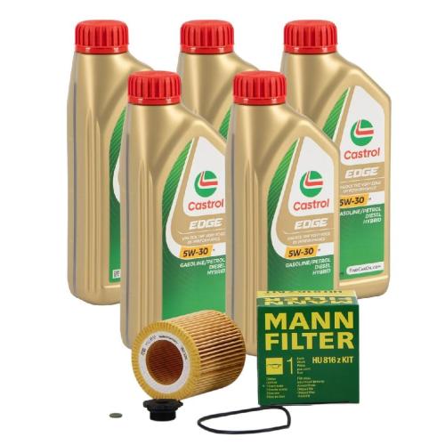 CASTROL Motoröl 15F6DC MANN-FILTER Ölfilter HU 816 z KIT Bild CASTROL Motoröl 15F6DC MANN-FILTER Ölfilter HU 816 z KIT