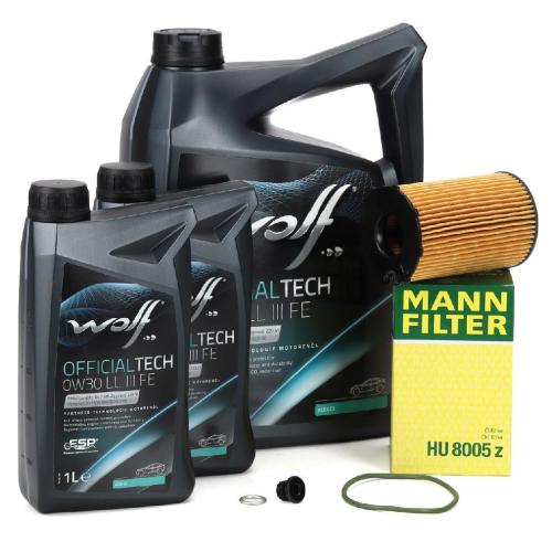 7L WOLF 0W30 LL III FE Motoröl + MANN Ölfilter VW Touareg AUDI A4 B8 A6 C7 Q5 Q7 3.0 TDI Bild 7L WOLF 0W30 LL III FE Motoröl + MANN Ölfilter VW Touareg AUDI A4 B8 A6 C7 Q5 Q7 3.0 TDI