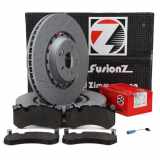 Zimmermann FORMULA Z Bremsscheiben + Beläge + Wako MERCEDES GLC X253 C253 63 AMG vorne