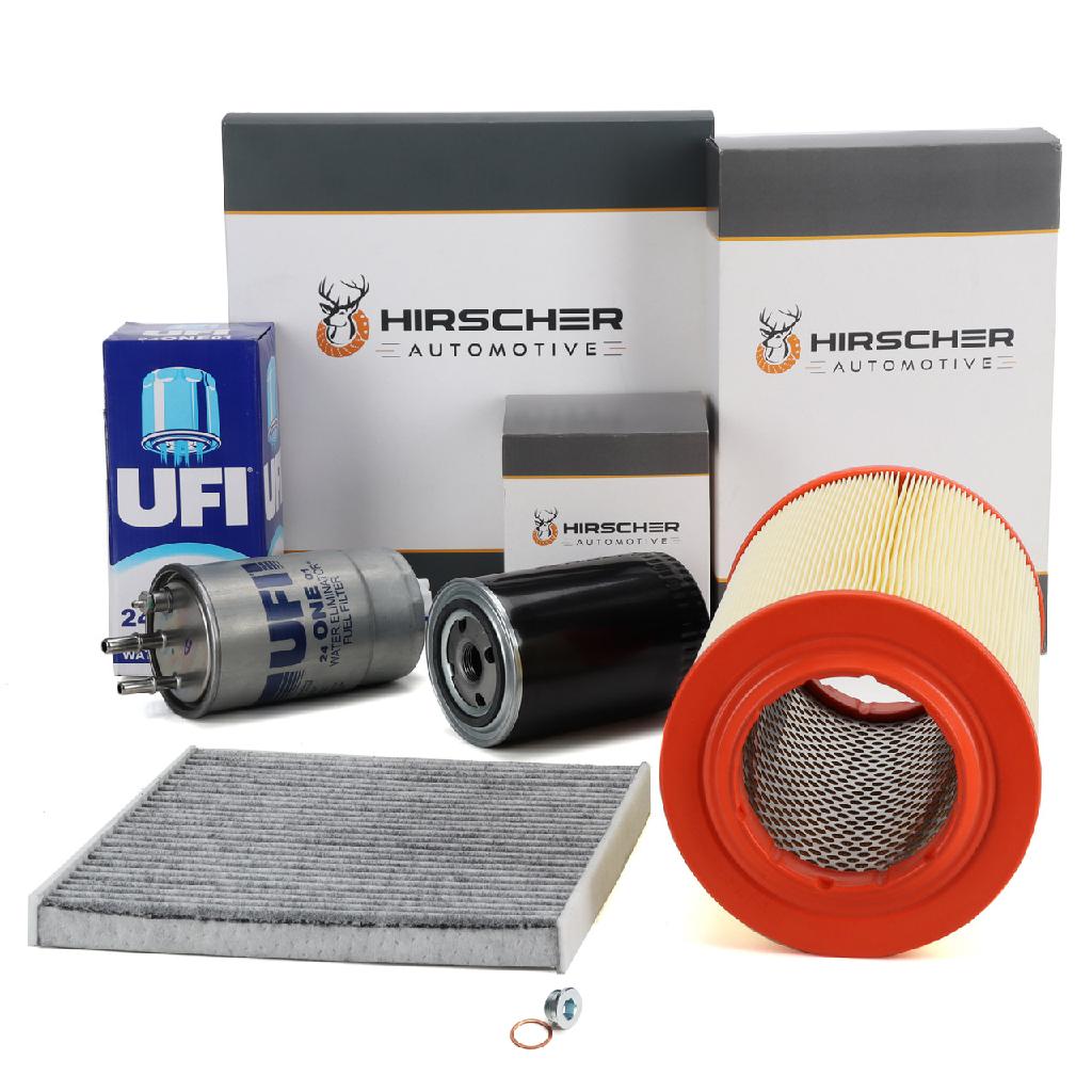HIRSCHER Filterset 4-tlg CITROEN Jumper FIAT Ducato PEUGEOT Boxer 3.0 D 177 PS bis 06.2012
