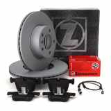ZIMMERMANN Bremsscheiben Beläge Wako BMW 2er F22/23 228i 230i 3er F30-34 4er F32-36 vorne