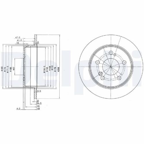 FEBI BILSTEIN Warnkontakt, Bremsbelagverschleiß 01498 DELPHI Bremsbelagsatz, Scheibenbremse LP947 + Bremsscheibe BG2291 Bild FEBI BILSTEIN Warnkontakt, Bremsbelagverschleiß 01498 DELPHI Bremsbelagsatz, Scheibenbremse LP947 + Bremsscheibe BG2291